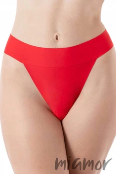 Стринги бесшовные с кружевом Julimex String Maxi Scarlet S Красные