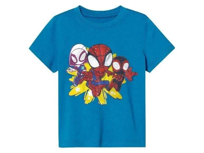 Футболка на хлопчика Людина павук Spidey men 122-128 блакитна арт 877