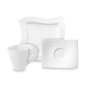Кавовий сервіз Villeroy & Boch NewWave з 12 предметів на 4 персони преміальна порцеляна білий