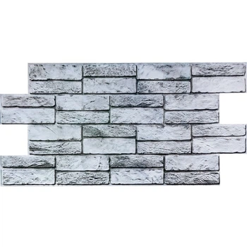 Декоративная пвх панель на стену Sticker Wall Серый клинкерный кирпич SW-00001841 960 х 480 х 4 мм (TBiz17134)