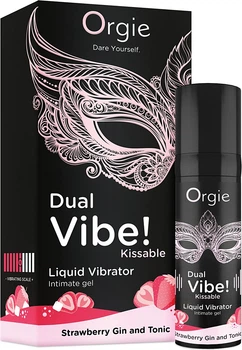 Жидкий вибратор Orgie Dual Vibe! Strawberry Gin & Tonic Kissable Liquid Vibrator 15 мл (5600742917540)