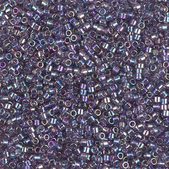DB-1245 Бісер Miyuki Delica Beads 11/0 (блискучий середньо-бузковий райдужний), 50 г