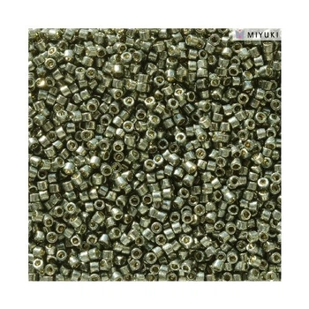 DB-2512 Бісер Miyuki DURACOAT Delica Beads 11/0 (металізований темно-сірий бензиновий), 50 г