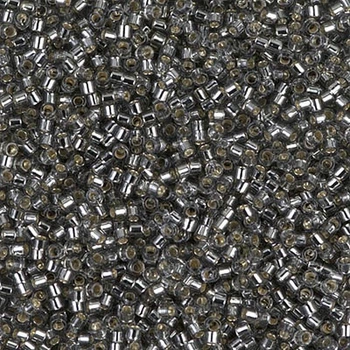 DB-48 Бісер Miyuki Delica Beads 11/0 (блискучий темне срібло), 50 г
