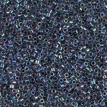 DB-86 Бісер Miyuki Delica Beads 11/0 (блискучий райдужний сірий), 50 г