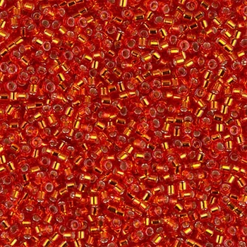 DB-43 Бісер Miyuki Delica Beads 11/0 (блискучий темно-помаранчевий), 50 г