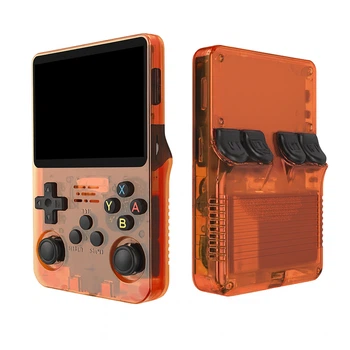 Портативна ігрова консоль R36S Retro Handheld Game Console 64Gb, ORANGE