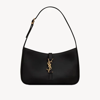 Женская кожаная сумка в стиле Saint Laurent Le 5 à 7, черная