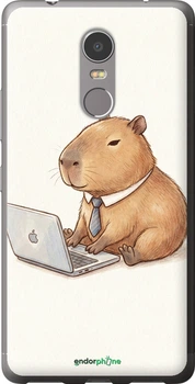 Чехол на Lenovo K6 Note Funny Capybara CEO Working "6777t-453-70447"