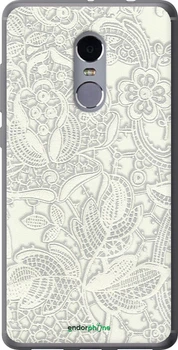 Чехол на Xiaomi Redmi Note 4 Белое кружево "4383u-352-70447"