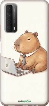Чохол Huawei P Smart 2021 Funny Capybara CEO Working "6777u-2100-70447"