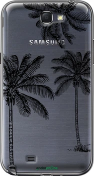 Чехол на Samsung Galaxy Note 2 N7100 Пальмы1 "4634u-17-70447"