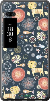 Чехол на Meizu Pro 7 Plus Котята v4 "1224u-1131-70447"