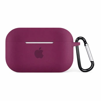 Чехол для AirPods Pro LOGO противоударный аксессуар для защиты и хранения розовый красный