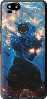 Чехол на Google Pixel 2 Сатору Годжо "6129t-1075-70447"