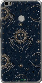 Чехол на Xiaomi Mi Max Celestial Harmony: Sun & Moon Gold Mystic Pattern "6778u-275-70447"