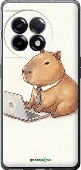 Чохол на OnePlus 11R Funny Capybara CEO Working "6777u-2939-70447"