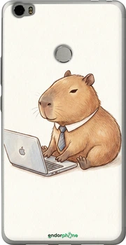 Чехол на Xiaomi Mi Max Funny Capybara CEO Working "6777u-275-70447"