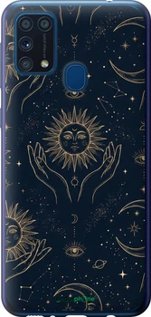 Чохол Samsung Galaxy M31 M315F Celestial Harmony: Sun & Moon Gold Mystic Pattern "6778u-1907-70447"