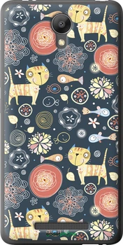 Чехол на Xiaomi Redmi Note 2 Котята v4 "1224t-96-70447"