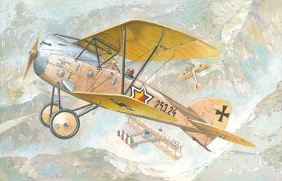 Немецкий истребитель Albatros D.III Oeffag s.253 Сборная пластикова модель в масштабе 1:72 Roden