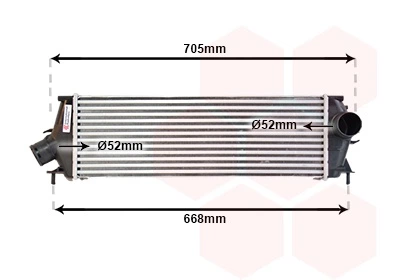 Інтеркулер VIVARO/TRAFIC DIESEL 06- (Van Wezel) Van Wezel (43004456)