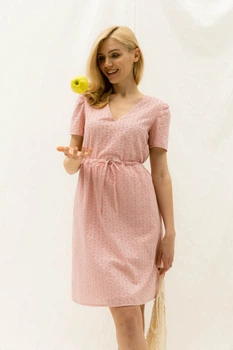 Жіноча літня сукня з прошви з вишивкою Seventeen S-M Рожевий (2000000181660)