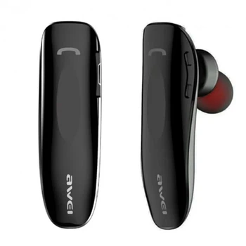 Беспроводные наушники AWEI N1 Bluetooth с микрофоном вкладыши черные для мобильной связи и hands-free