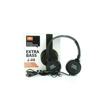Навушники HEADSET J08 складні з якісним динаміком для потужного звучання колір чорний 3.5 мм для всіх аудіо пристроїв