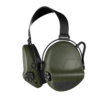 Активні навушники із заднім тримачем під шолом Sordin Supreme T2 Neckband IPX8 SNR 29 4 режими звуку Green (303006-20P)