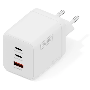Зарядное устройство Digitus 2xUSB-C + 1xUSB-A GaN 100W (DA-10304)