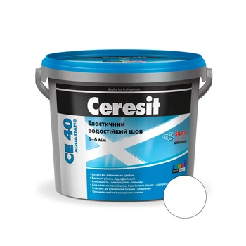Фуга Ceresit CE 40 Aquastatic еластична 01 біла 1 кг