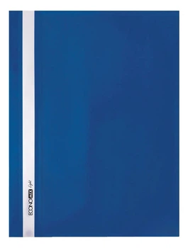 Папка-скоросшиватель Economix Light без перфорации, глянец А4 синяя (E38503-02)
