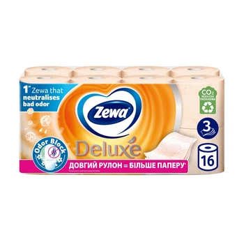 Папір туалетний Zewa Deluxe Персик 16 шт