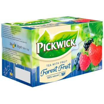 Чай Pickwick G черный с кусочками лесных ягод 20x1.5 г (8711000564332) (343833)