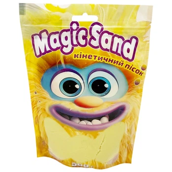 Креативное творчество "Кинетический песок Magic sand" Strateg 39403-5 желтый 500 грамм