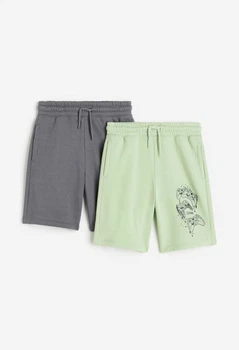 Шорти H&M для хлопчика 8-9 зріст 134, набір з 2-х шт., сірі салатові