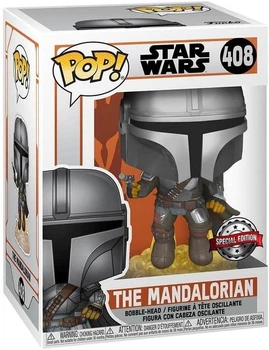 Фигурка Мандалорец (Полет с бластером) — Funko Pop! STAR WARS: THE MANDALORIAN — THE MANDALORIAN #408 EXCLUSIVE