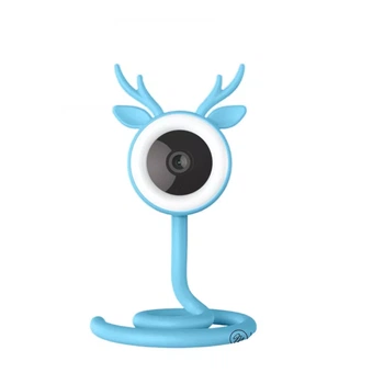 IP-камера видеоняня Marhynchus 4MP (1440P) Wi-Fi, ночное видение, купольная, голубая (779194)