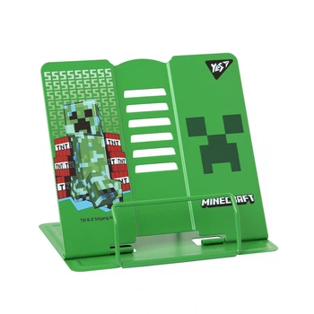 Подставка для книг YES Minecraft Creeper зеленая с 6 углами наклона металлическая (470490)