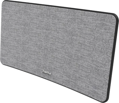Кімнатна антена Hama Stoff-Design DVB-T2 активна Сіро-чорна (00221087)