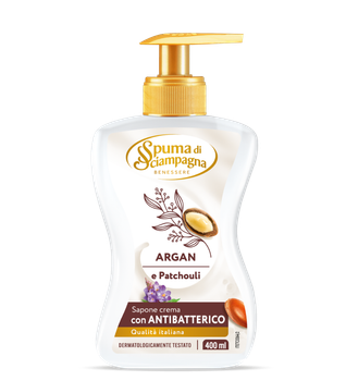 Крем-мило з дозатором Арган-Пачулі Spuma di Sciampagna Argan e Patchouli 400 мл