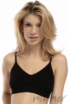 Бюстгальтер-топ бесшовный без косточек Julimex Bamboo Bralette XL Черный