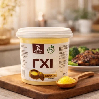 Топлене масло ГХІ Organic 99% 1 л- Натуральний продукт, без домішок