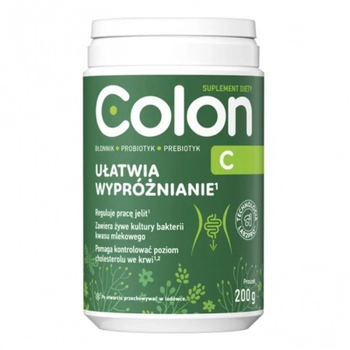 Колон С Colon C - клетчатка с инулином и пробиотиками для регуляции работы кишечника, от запора и вздутия, 200 г