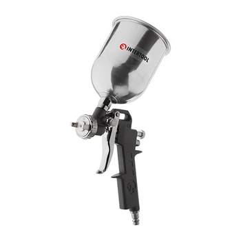 INTERTOOL PT-0205 Фарбопульт пневматичний HP, форсунка: 1,5 мм, верхній металевий бачок: 600 мл, 5 барr INTERTOOL PT-0205