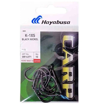 Коропові гачки Hayabusa K-1 XS Black Nickel чорний нікель №6