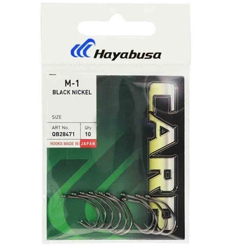 Коропові гачки Hayabusa M-1 Black Nickel чорний никель №4