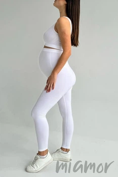Легінси для вагітних безшовні InSecret Leggings Mama White L/XL Білі
