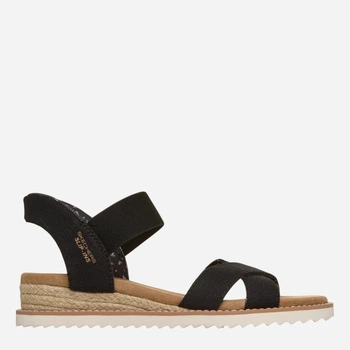 Жіночі сандалії Skechers BOBS Desert Kiss - Golden Lily 114418-BLK 41 Чорні (198739558579)
